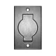 Központi porszívó fali csatlakozóaljzat RD ezüst színű 80x105mm