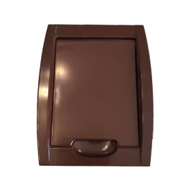 Központi porszívó falicsatlakozó Evo barna 90x121mm