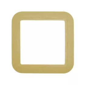 Központi porszívó fali csatlakozókeret EU vajszínű 115x115mm