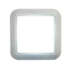 Központi porszívó fali csatlakozókeret EU ezüst 115x115mm