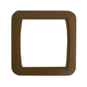 Központi porszívó fali csatlakozókeret Special barna 114x114mm