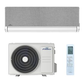   Fisher Art FSAIF-Art-94AE3-W-GR / FSOAIF-Art-94AE3 fehér/ezüstszürke 2,65 kW inverteres oldalfali klíma