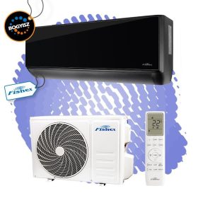   FISHER BLACK FSAIF-BL-91FE3/FSOAIF-BL-91FE3 OLDALFALI SPLIT KLÍMA / 2.61 KW / A+++ / R32