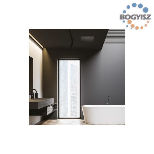 VENTS HBF 250 T MENNYEZETI CENTRIFUGÁLIS VENTILÁTOR - NÉGYSZÖG FEKETE DEKORATÍV FEHÉR/FEKETE ELŐLAP