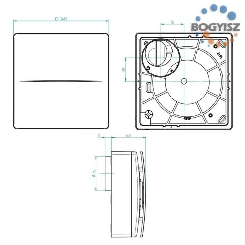 AERAULIQA QX-100HT SZELLŐZTETŐ VENTILÁTOR