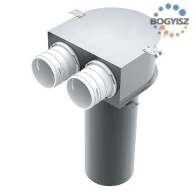   BLAUFAST RPZ 125/75X2 M MENNYEZETI FÉM SZELEPFOGADÓ IDOM (Ø125 MM, 2 CSONKKAL)