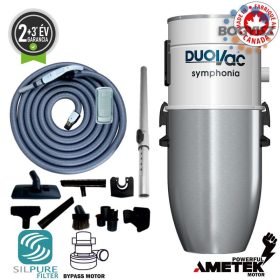   DUOVAC SYMPHONIA BYPASS SYM-150I 1690W KÖZPONTI PORSZÍVÓ + LUXUS TAKARÍTÓ KÉSZLET