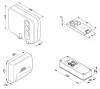 Cardin TXQ 504/4 ugrókódos 4 csatornás távirányító 504 vevőkhöz