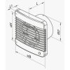 VENTS 125 M VT FALI AXIÁLIS VENTILÁTOR
